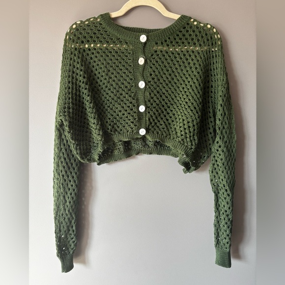 Sweaters - Green Knit Women's Sweater